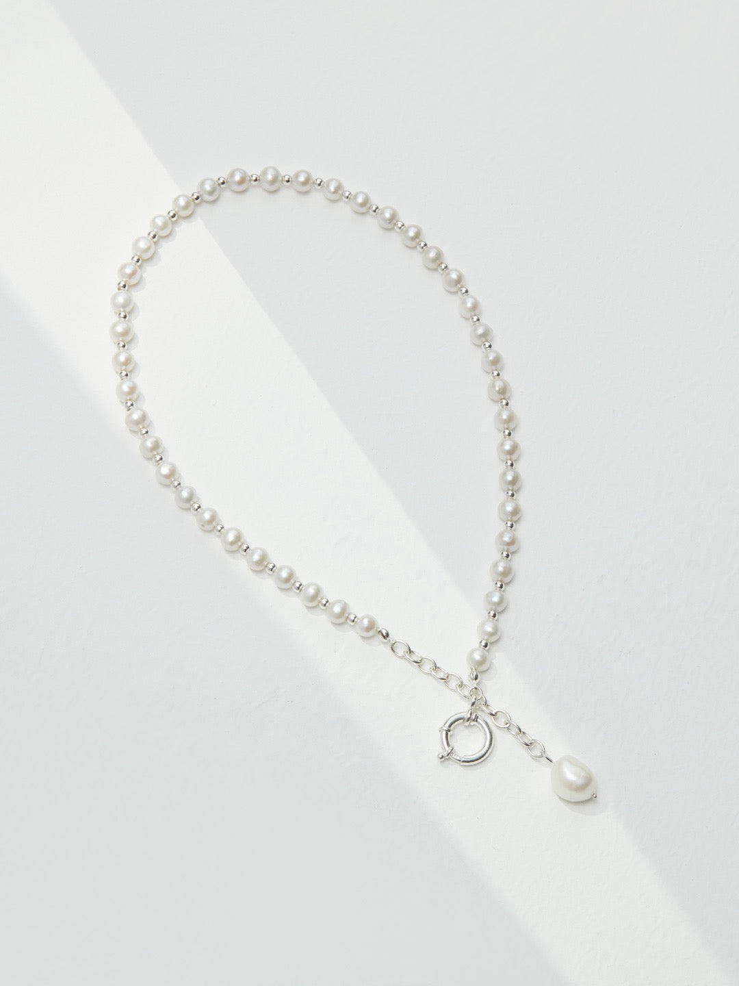 Chester Pearl Drop Silver Necklace Pendant