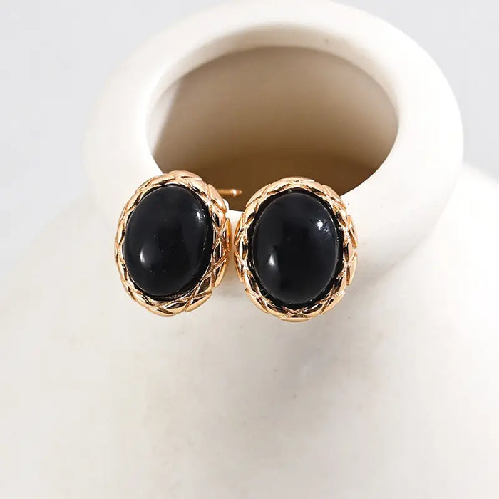 Aimee Black Agate stones Earrings