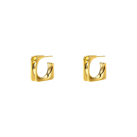 Anais & Aimee Chartres Golden Glamour Eva Hoop Earrings in Gold and Silver