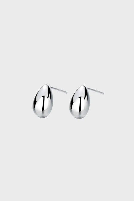 Drop Sterling Silver Earrings by Anais & Aimee UK – Minimalist 925 silver stud earrings with a sleek, polished finish, perfect for everyday elegance