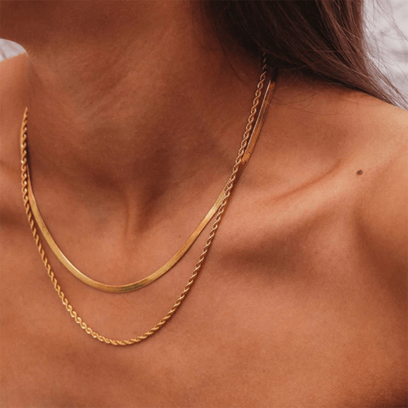 Golden Serenity Layered Necklace - Anais & Aimee